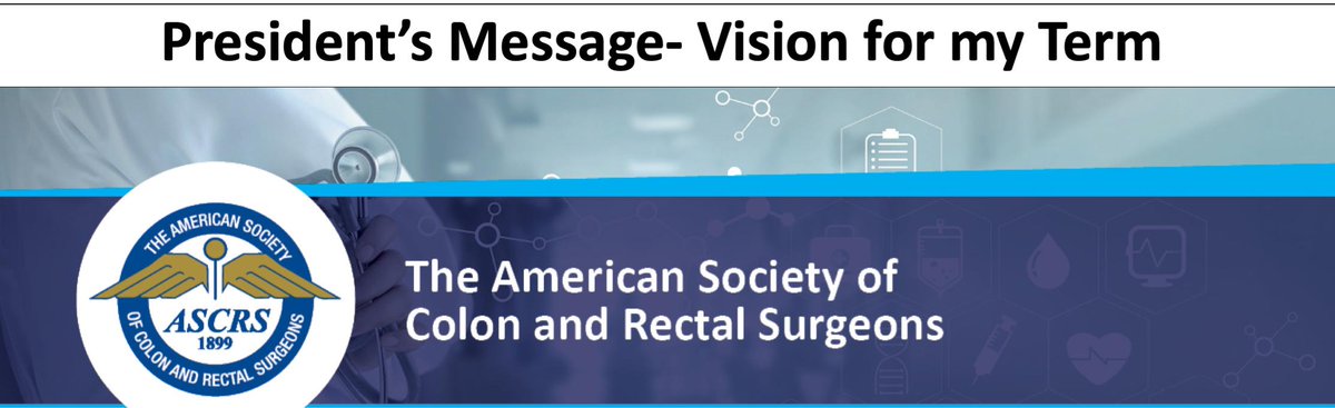 Tracy Hull (@drtracyhull) on Twitter photo Dear @fascrs_updates Members,
Our society is more than 120 years old and I am honored to serve as your president. I have been asked numerous times what my vision is for the coming year and I want to share three key priorities I will be focusing on: Dear @fascrs_updates Members,
Our society is more than 120 years old and I am honored to serve as your president. I have been asked numerous times what my vision is for the coming year and I want to share three key priorities I will be focusing on: