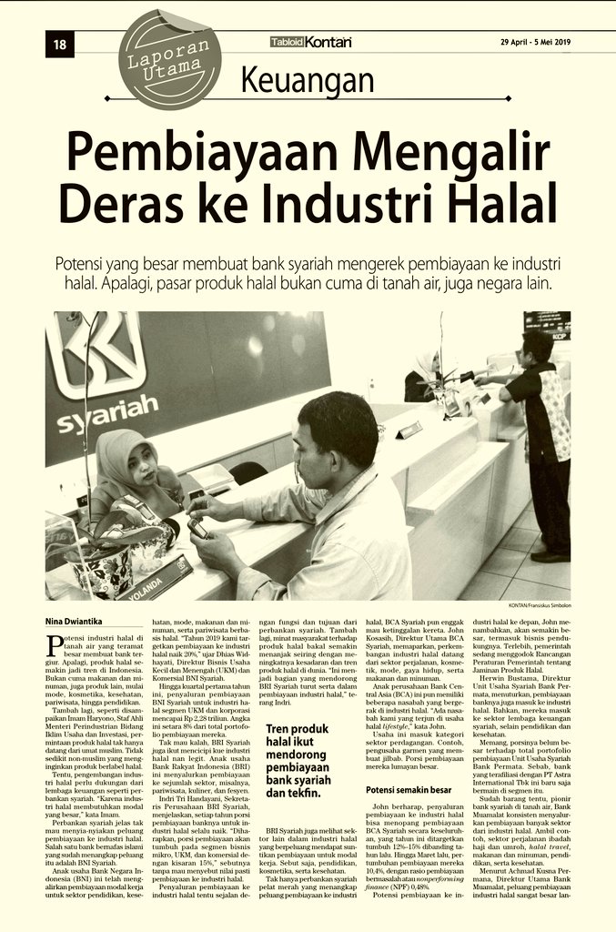 Dulu, diskursus mengenai industri halal seringkali membahas konsep "farm to fork", namun belum sering membahas aspek pembiayaan di setiap rantai nilainya. Namun sekarang, aspek financing mulai masuk ke dalam konsep halal value chain. Alhamdulillah.