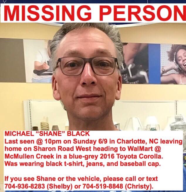 ian_black14's tweet image. Hey y’all. My dad is missing in the Charlotte area and we are very worried. Please contact me or the numbers below with any information at all