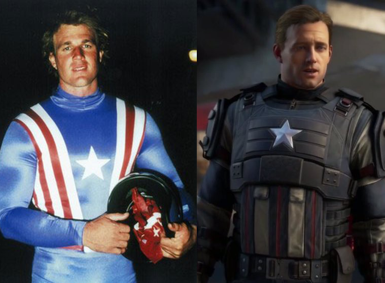 did they seriously bring back the 70s Reb Brown vesion of Captain America f...