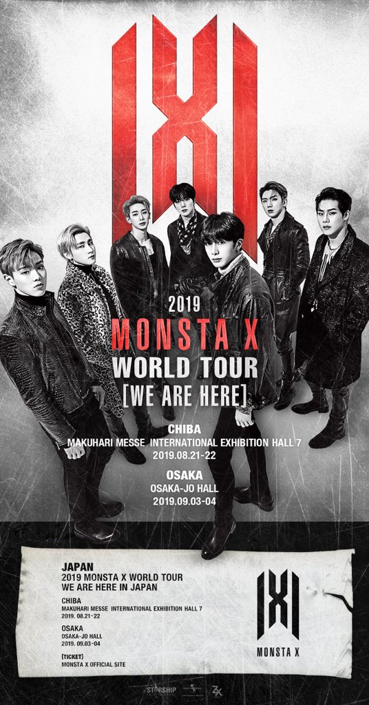 MONSTA_X] 2019 #MONSTAX WORLD TOUR #WE_ARE_HERE IN JAPAN 📌 CHIBA
