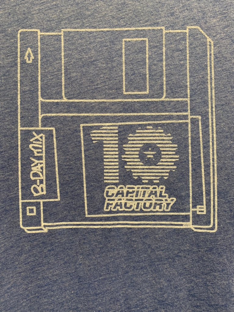 JoshuaBaer's tweet photo. We couldn’t do just ONE birthday t-shirt for @CapitalFactory - which is your favorite? https://t.co/taxxRvW4QP