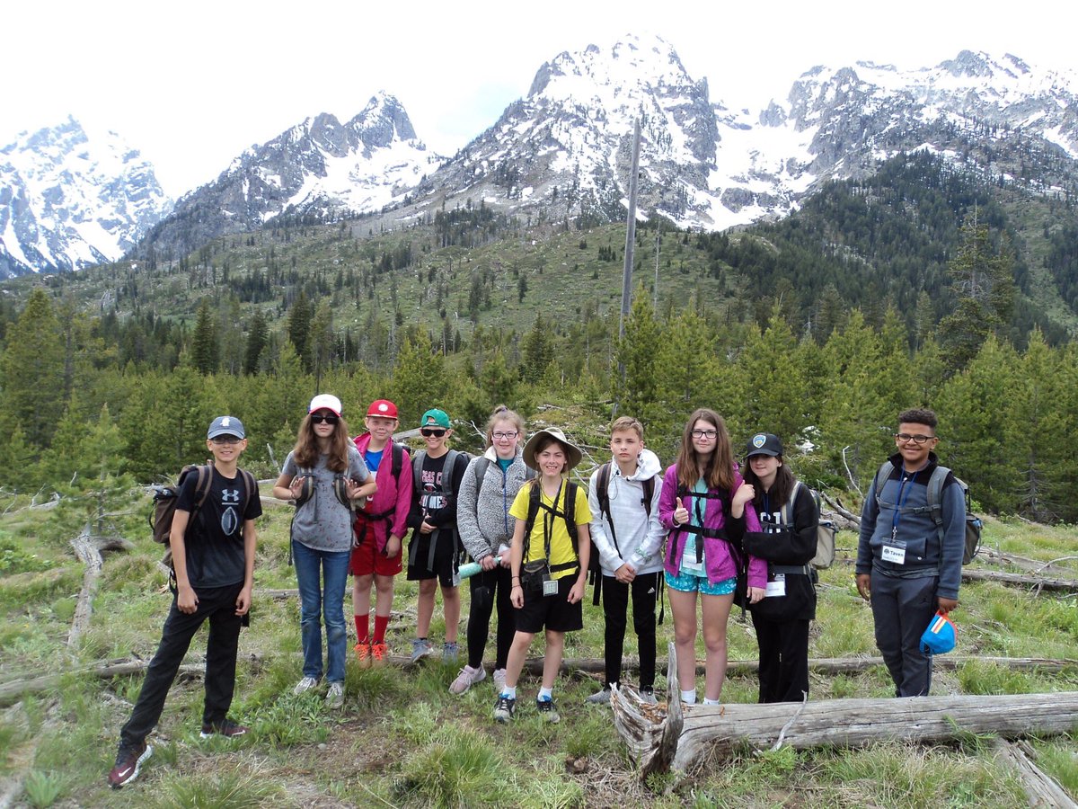 MrsElliottMath's tweet image. The Hawks had a great first day canoeing on String Lake and hiking to Jenny Lake. #tetonsCPS