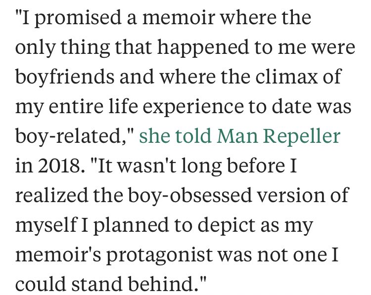 So anyways, what about that book? Oh yeah, it isn’t happening anymore because Caroline doesn’t like “the concept” anymore. So she broke her contract. And she spent all the money.