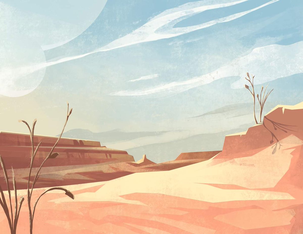 Tina_Draws's tweet image. Time lapse compilation for a planetary surface 🌄
#art #artistsontwitter #csufvisualarts #conceptart