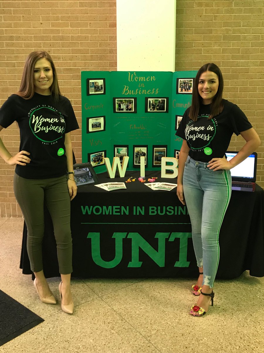 UNT_WIB's tweet photo. Hey #UNT23 !! Don’t forget to stop by our table at the involvement fair - come learn about WIB! #GoWIB #UNT #BeTheBoss https://t.co/NduS94NI7e