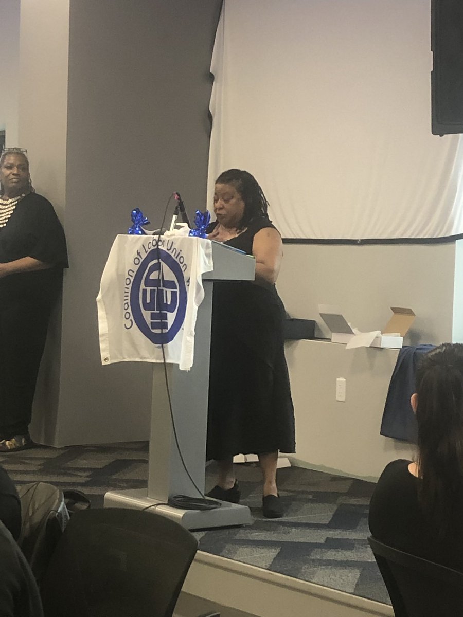 PhillyCluw's tweet photo. Jovida Hill, Community Engagement awardee, sharing her family’s deep labor roots. https://t.co/wR7OHBCSjZ