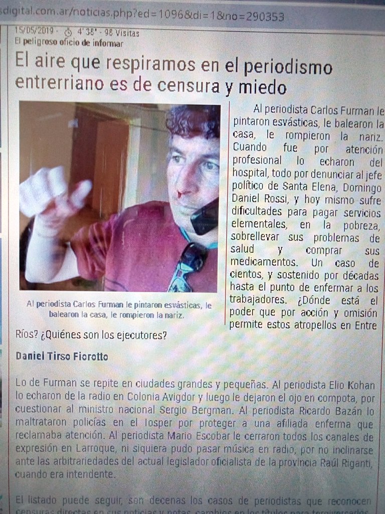 FurmanElias's tweet photo. Nunca pedí esto,pero hoy me veo en la necesidad de hacerlo,rezen por mí,mí vida ,mí salud,mí todo y que la justicia nacional intervenga porque Santa Elena es tierra de un corrupto K y su banda,espero por ustedes, gracias de corazón! RT RT https://t.co/4ZrdLoBUL7