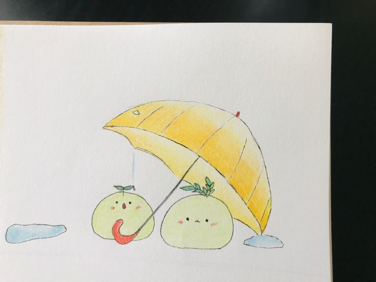 おくまる En Twitter 雨漏り 大丈夫ですか 傘の日 雨漏り点検の日 イラスト好きな人と繋がりたい こけまる