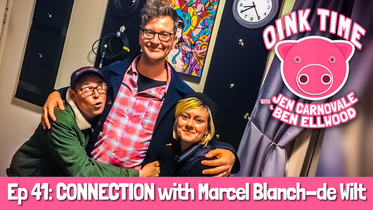 Oinktimepod's tweet photo. Ep 41 with @MarcelBde now available! Ben, Jen and Marcel chat all things Connection; comfort food media, rewriting films to fall asleep and doggy poop superstition. Listen at https://t.co/6552xkd79o

Sydneysiders, catch Marcel at Misfits Comedy in Redfern next Friday 21st June! https://t.co/8EzjFeERIR
