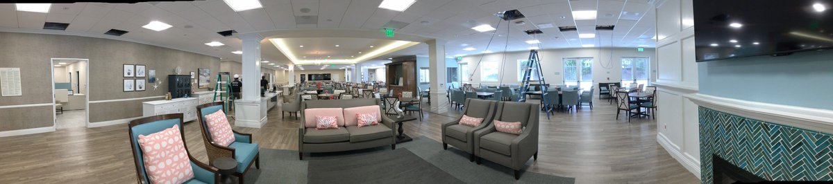 Today our technicians are working on relocating a few cameras and pulling cables for computer use throughout a newly built senior care facility.