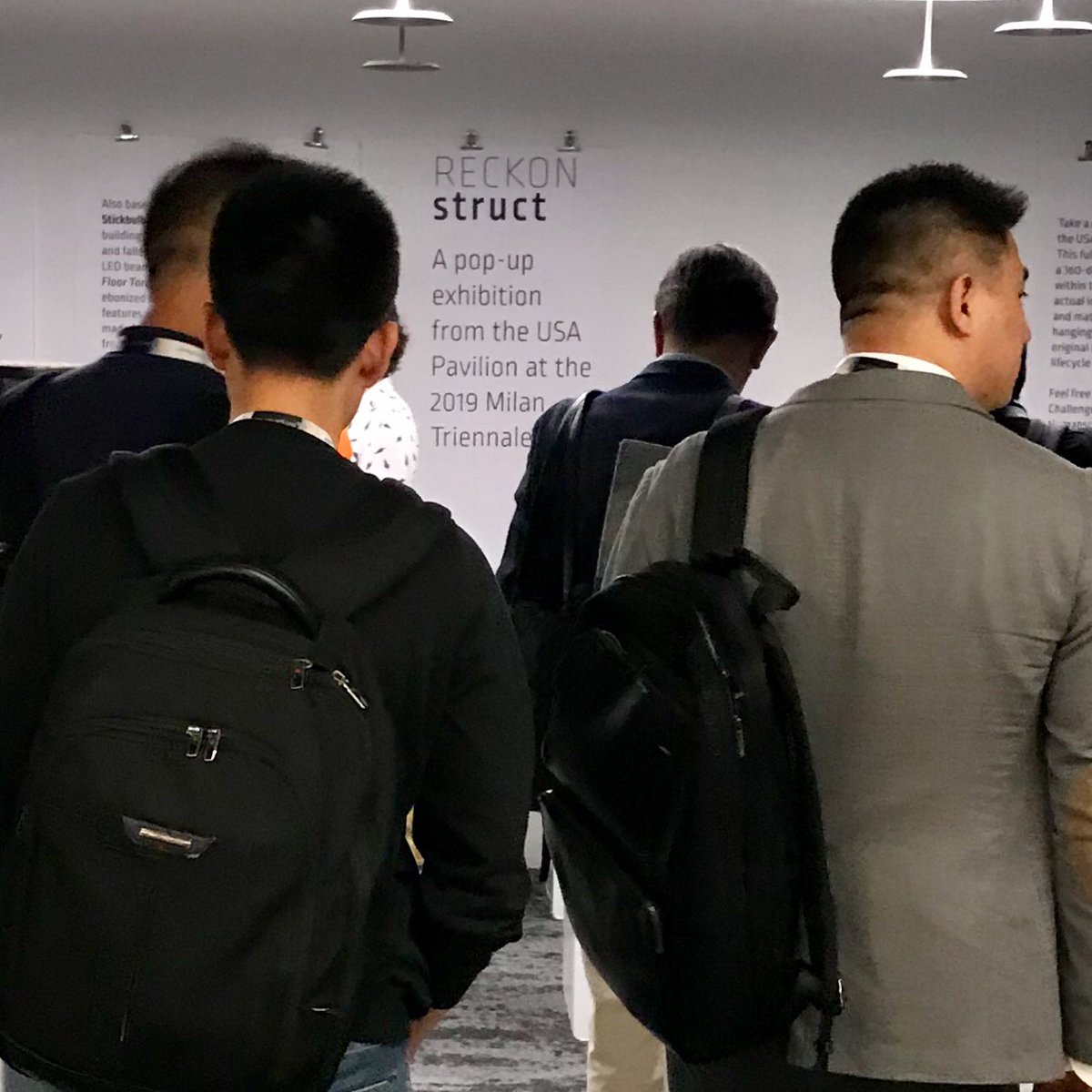 rfortmeyer's tweet photo. Busy first day at #NeoCon, talking circularity, positive LCAs, and biomimicry at the #RECKONstruct pop-up. @ArupAmericas @humanscale @novitapr @stickbulb @GBA_pgh @nxtwaveplastics Come see us on floor 11! https://t.co/sJjrTisNGy