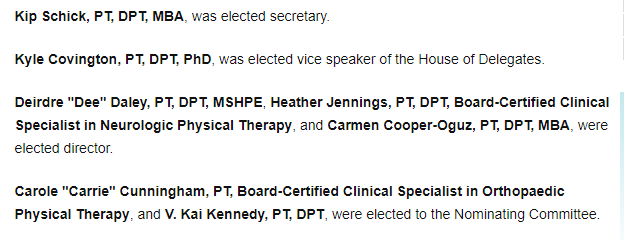 American Physical Therapy Association (APTA) tweet media