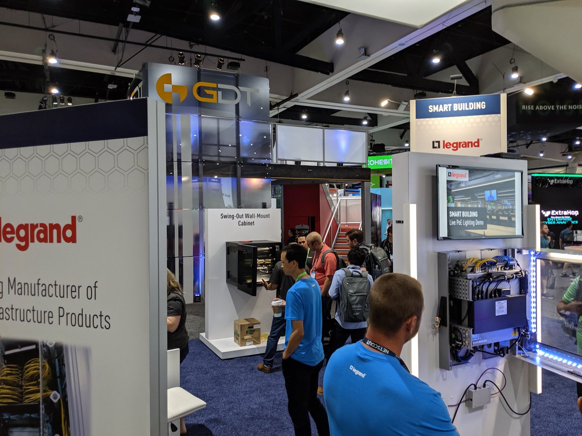 LegrandDAT's tweet photo. The first day of #CLUS has been going strong at the @LegrandNA booth. Stop by to learn about our data infrastructure solutions - including a live PoE lighting demo https://t.co/YWgNdRKrzX
