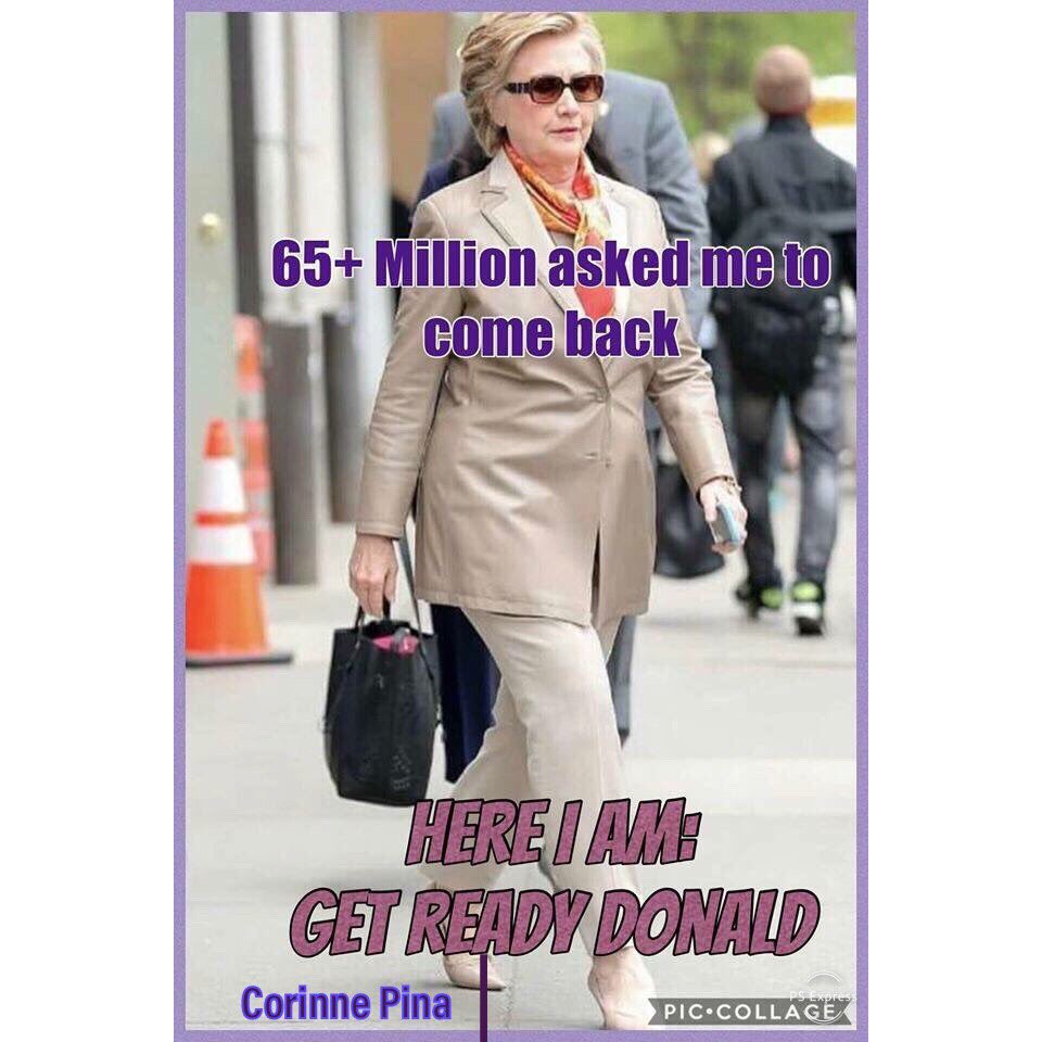 Corinne4Hillary's tweet photo. @HillaryClinton won! #SwearHerIn #InstallHillary #SheWon #Hillary2019 #ImWithHer #Hillary2020 #YesWeCan https://t.co/nJVqYxesW2