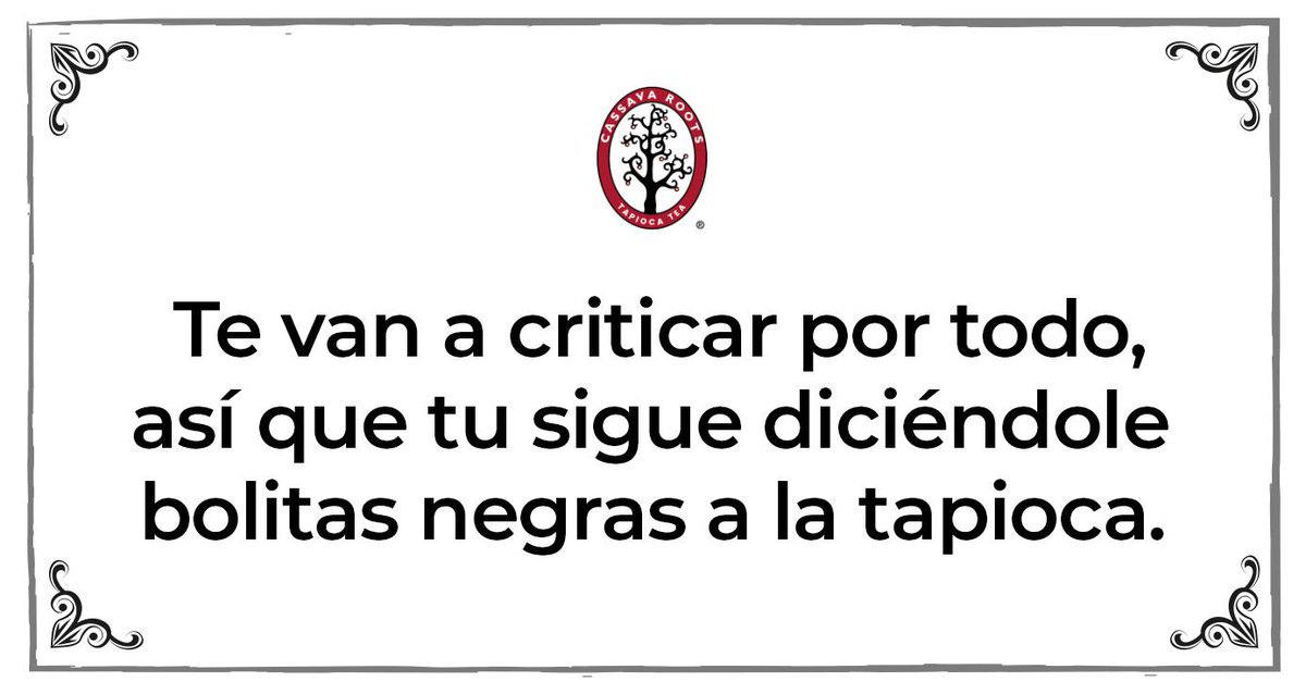 CassavaRoots's tweet photo. ¿Qué más da lo que digan? 🙃

#PruebaSerOriginal #YoSoyRockster
#TapiocaTea https://t.co/xiuihWtBA6