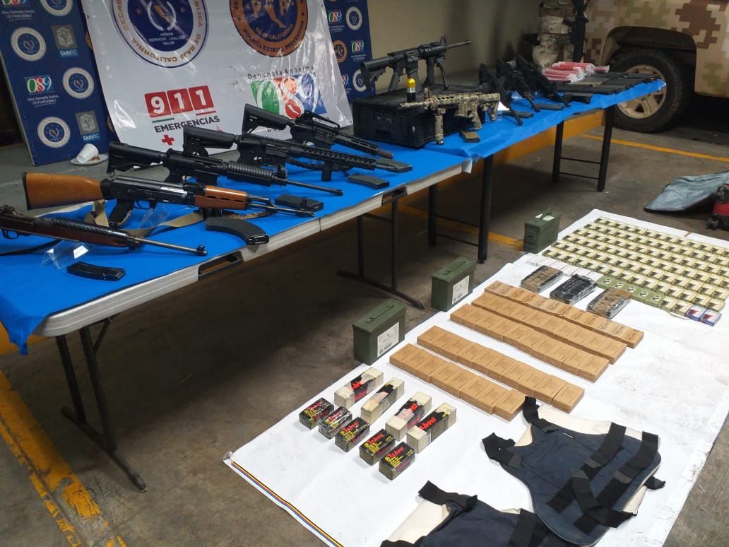 gesibc's tweet photo. Derivado de las estrategias operativas en zonas prioritarias, hemos incautado un total de 170 armas de diversos calibres a personas vinculadas a la delincuencia común y organizada en los cinco municipios de #BajaCalifornia.
#PEPBC #SeguridadPública @GobiernoBC @KIKOVEGA_ https://t.co/OCthMtDTTV