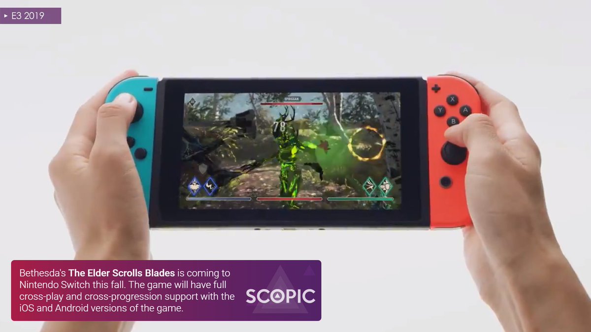 Scopicgames's tweet photo. Do you play Blades on mobile?
#games #news #bethesda #elderscrolls #blades #nintendoswitch  #E3 #E32019 https://t.co/rlhp35iYF4