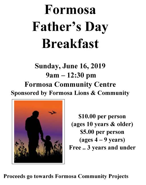 Breakfast in Formosa on Father's Day! #formosa #FathersDay2019  #FathersDay #tourism #southbruce southbrucetourism.org/breakfast-on-f…
