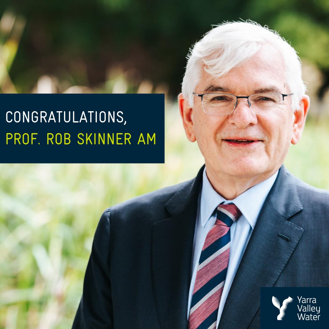 Huge congratulations to our Deputy Chair, Prof. Rob Skinner AM, who was appointed a Member (AM) in the General Division of the #OrderofAustralia yesterday for significant service to environmental water management. So well deserved.