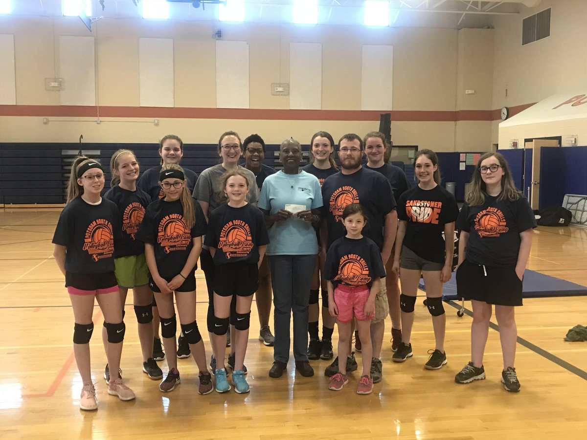 Potsdam volleyball held a youth volleyball camp and donated 250 dollars to the snack pack program:)