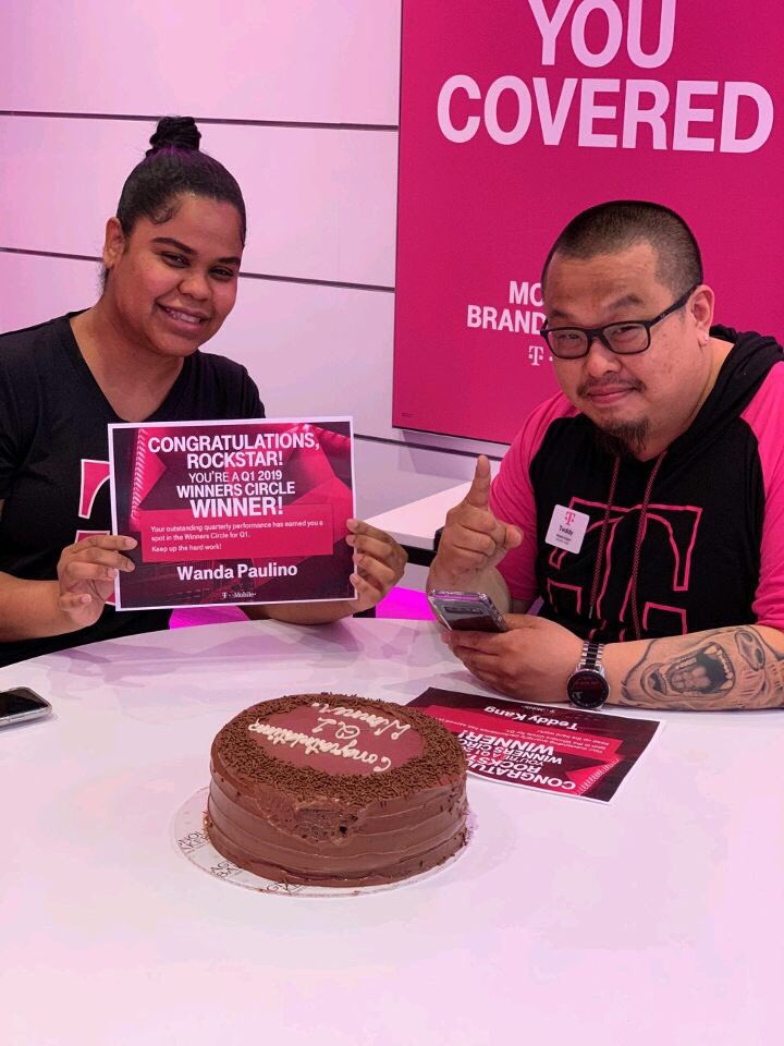 Q1 Winners Circle representing mighty 34th! Congrats Rockstars 💪🏻 #AreYouWithUS #NERules #EresDeLosNuestros <a href="/TMobile/">T-Mobile</a>