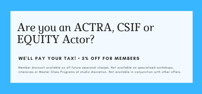 CoRogue's tweet photo. Are you and @ACTRA_Alberta @CSIF or EQUITY Member?? Enjoy the TAX OFF on us! Register for a summer intensive and hone your skill, and SAVE 🤩🥳
#yyc #yycactors #actorslife #study #education #discount #freebie #coupon #yycstudy #yycdeals #yycnow #theatre #film https://t.co/bzECfNpe07