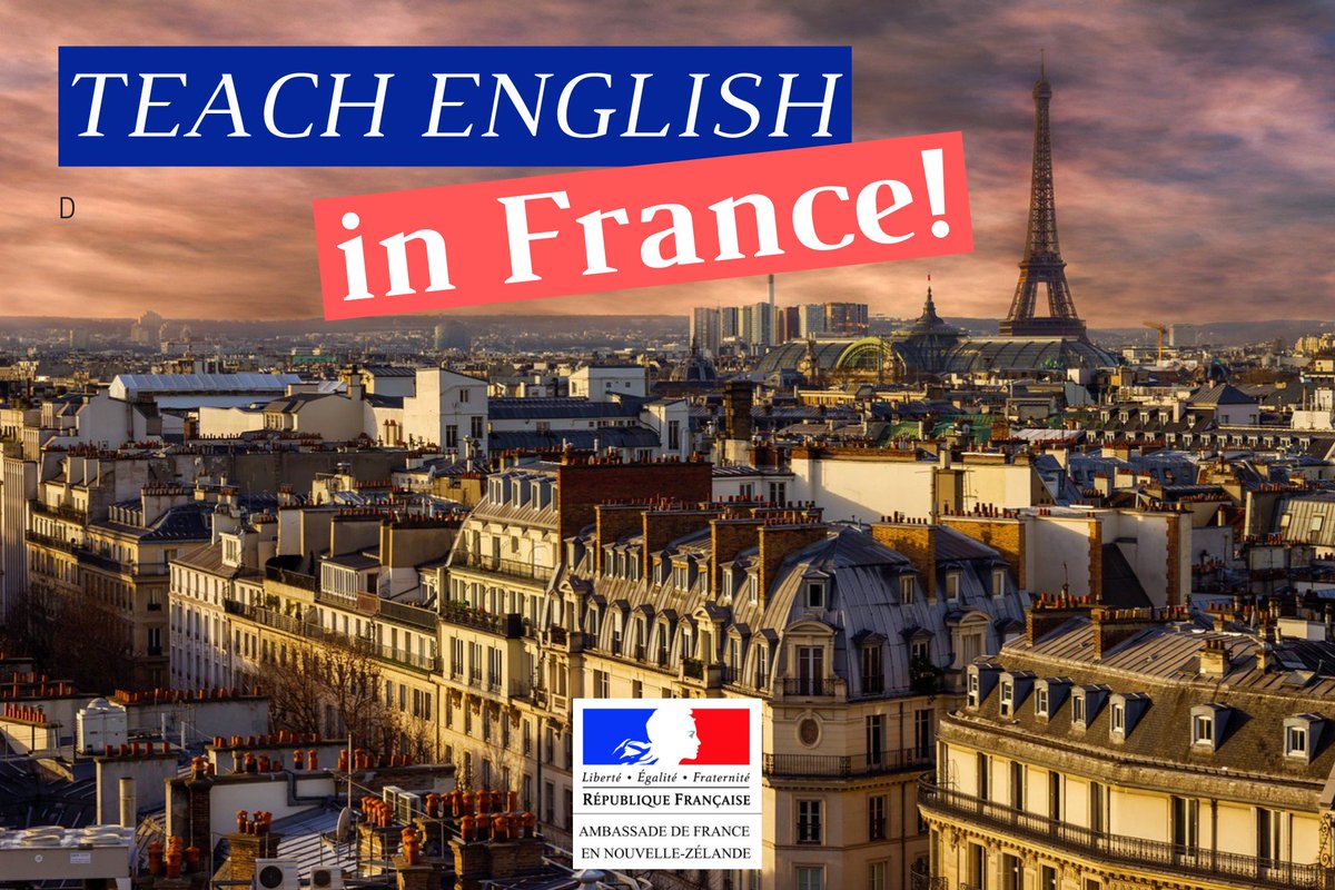 📢 Applications for English-speaking language assistants for the 2019-2020 French school year are opened until 20 December 2019! 👩‍🏫🇫🇷👨‍🏫

Info &amp; applications ▶️ nz.ambafrance.org/Applications-f…