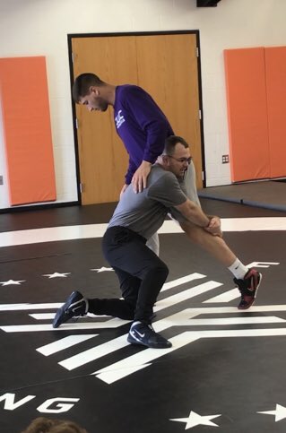 NWWildcatsWR's tweet photo. Got better this weekend thanks to @thebrettrobbins and @dre_nald_foster from @UNI_wrestling!!! https://t.co/pNg4mDpJyX