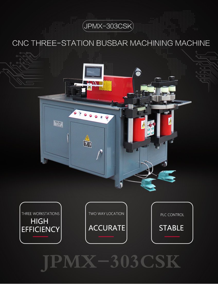 jingpengbusbar's tweet image. JPMX-303CSK has three functions (punching/cutting/bending).
If you are interested, feel free to contact me.
WhatsApp:+8613853183915
Skype:sdjpsk
Official Website: busbarmachine.net 
Email:info@sdjpsk.com 
#busbar #copperbusbar #busbarprocessing