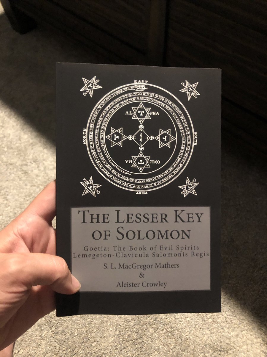 thefrankletcher's tweet image. Looking to do some light reading. @MysteriumBros have you read this? #lesserkeyofsolomon #aleistercrowley