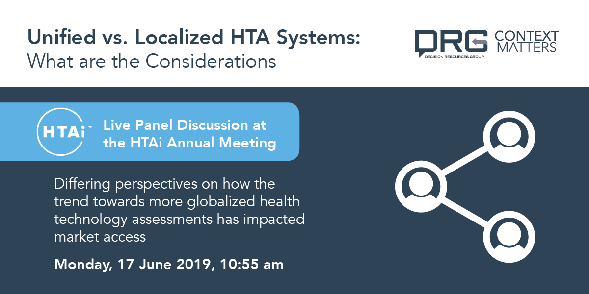 ContextMatters's tweet photo. Heading to #HTAi2019Cologne - join us for a discussion with an expert panel on unified vs. localized #HTA systems https://t.co/zXmpMllwfc https://t.co/U6nCERytFt