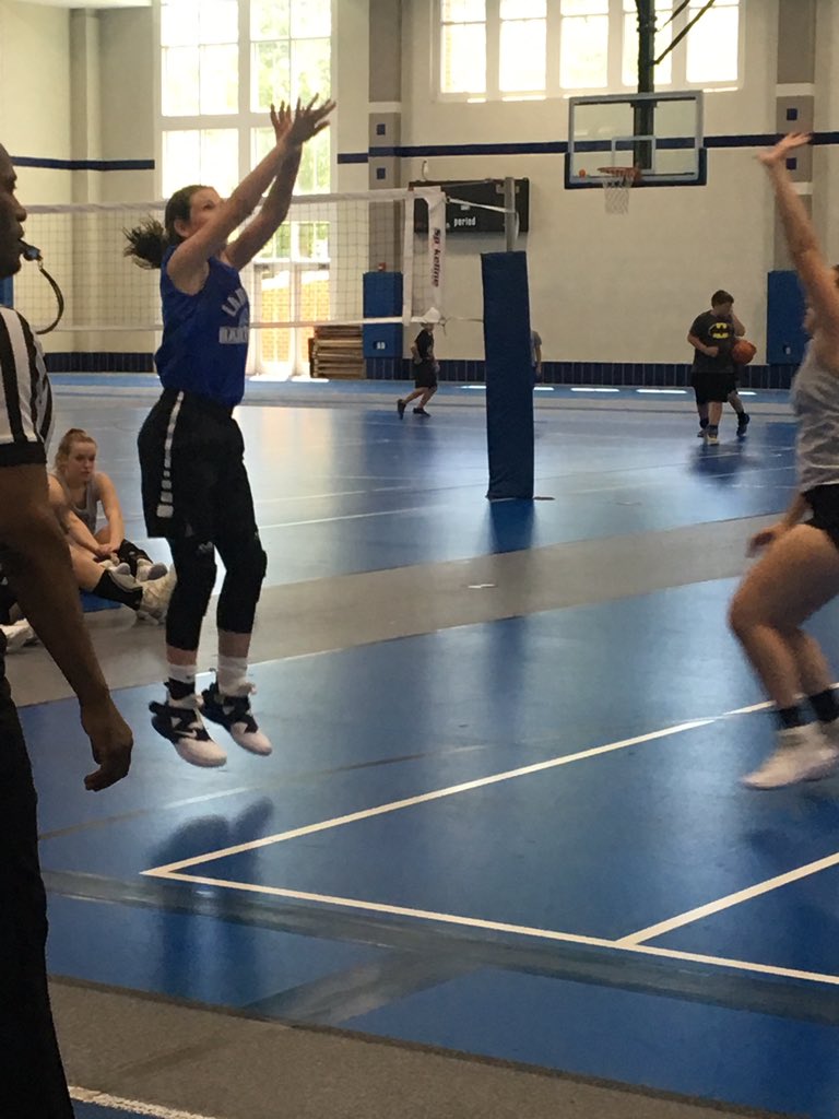 DSchnapp's tweet photo. It’s been a full day of solid volleyball or basketball. @brooke_eliz21 #LetsDoItAgainTomorrow #SleepGoodTonight https://t.co/7sxY0b9ClG