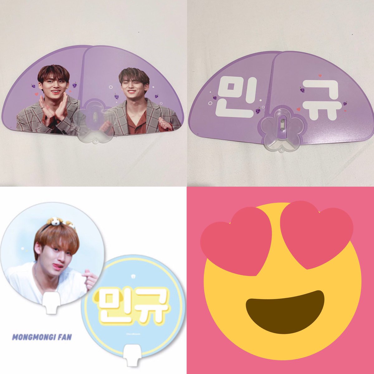 💜スローガンセット2000円
💜びっくうちわセット2000円
💜うちわ各500円
💜ホログラムステッカー各300円

スローガンセットは残り10セットなので先着順になります。無くなり次第すべて終了します。場所はまたお知らせします。お釣りのないようにお願いします。