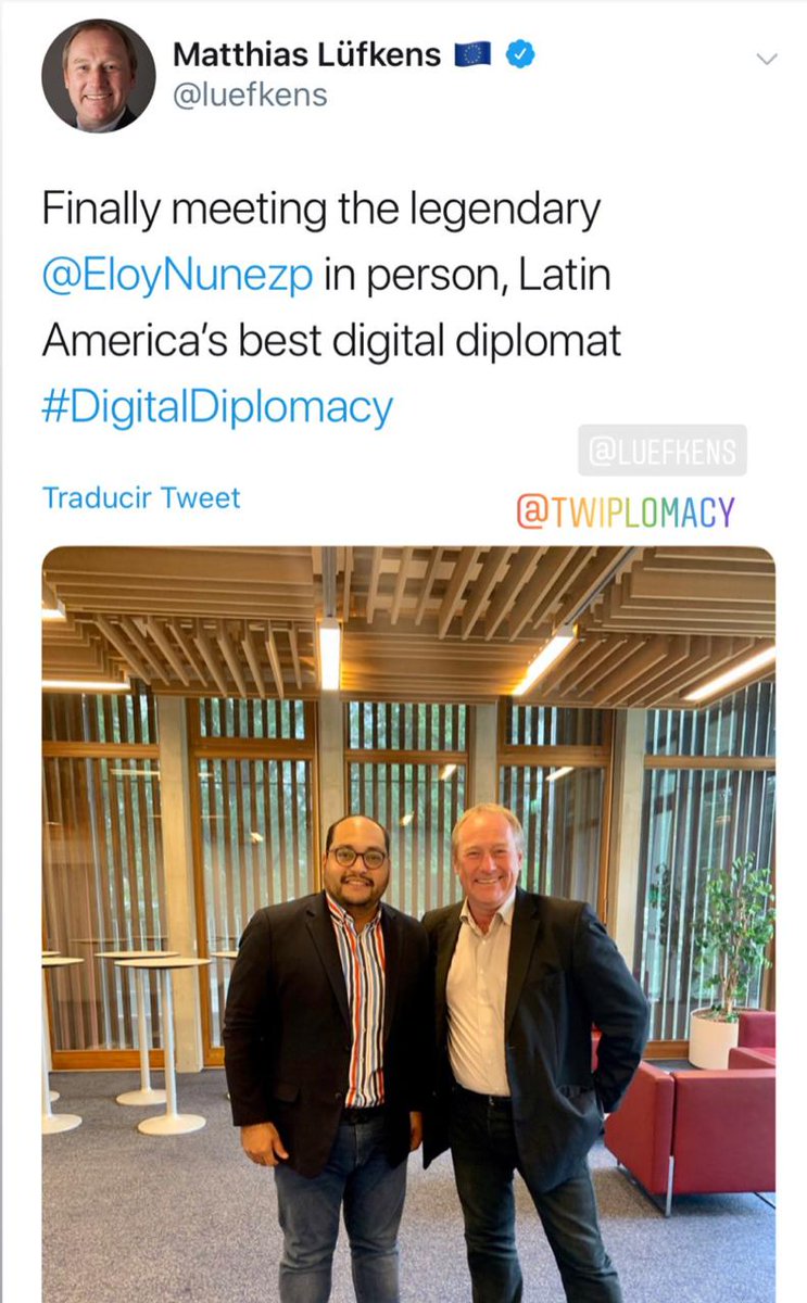miprd's tweet photo. Reconocimiento muy merecido, @eloynunezp es un orgullo de la cancillería y del PRD. https://t.co/edYmiz2Z8H