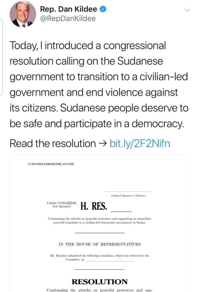 ASASU72481746's tweet photo. في خطوة كبيرة وهامة جدا عضو الكونقرس الأمريكي دان كيلدي تقدم اليوم بمشروع قرار للكونقرس للدعوة للانتقال لحكومة مدنية في السودان وإنهاء العنف ضد المدنيين.
كيلدي قال ان الشعب السوداني يستحق أن يعيش في أمان وأن يحظى بالديموقراطية. https://t.co/uAgEm2A7Jm