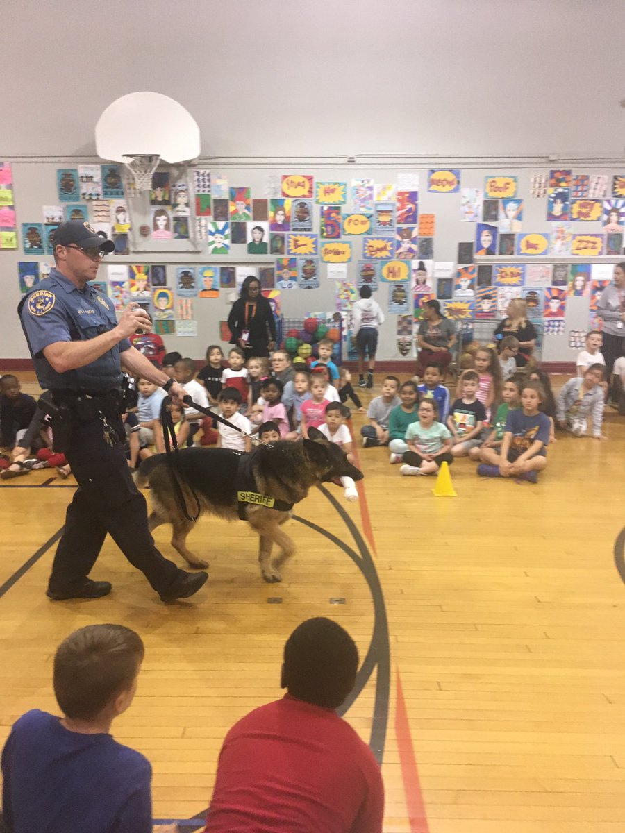 Sch8_IsGr8's tweet photo. #LateTweet, but still a #Gr8Tweet—#CareerDay is an event all #LPS_School8 Ss look forward to bc of the 👁 opening experiences &amp; community members they get to meet. BIG THANKS TO @LindenSchoolsNJ #MaintenanceDept to @Linden_PD #K9Unit, #LFD, &amp; YES, a “real” 🥼doctor😂! @LPSSupt https://t.co/toxSIBeMFO