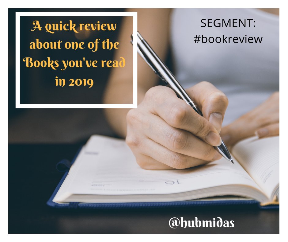 HubMidas's tweet photo. Share about the;
title|author|what it's about|how it has impacted you.
-@HubMidas

#books 
#bookreviews
#keepreading 
#readingcommunity 
#midasbookhub https://t.co/1u07nulouH