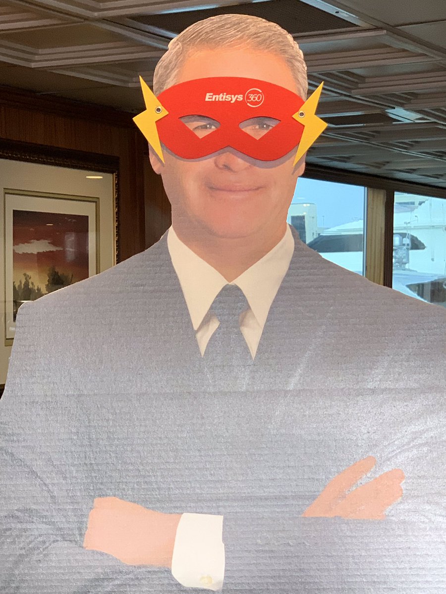 e360_solutions's tweet photo. We are excited to have “flat” @MikeStrohl1 joining us tonight as a “Comic-con Superhero”! Even though he can’t be here in person, he is here in spirit! We’ll miss you! #entisys360CLUS #CLUS https://t.co/G70dkpSrqj