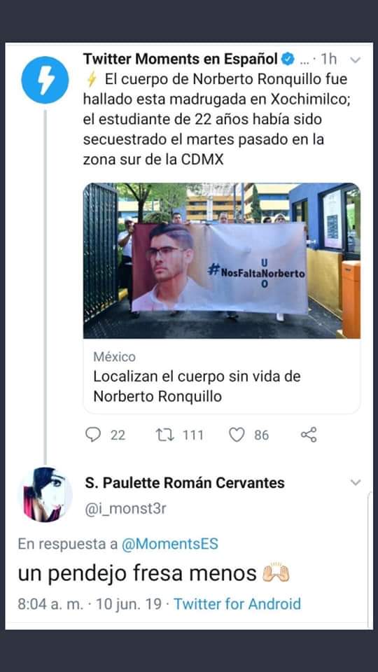 VeritoGom's tweet photo. @lopezobrador_ por favor, no puede seguir polarizando a la sociedad mexicana, no puede seguir sin hacerle frente a la delincuencia, por favor BASTA! Lo q comenta esta niña es parte de su discurso de dividir a los Mexicanos ya no más! Estamos heridos, estamos indignados, https://t.co/Pbd4lmj1b7