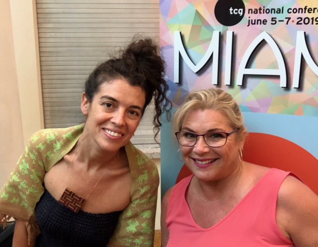 lisa_mallette's tweet photo. Whew...what a week! Delighted to meet @quiarahudes and tons of other theater makers at #TCG19. So many ideas... #WhoNeedsSleep #Miami https://t.co/72O4KNrAOp