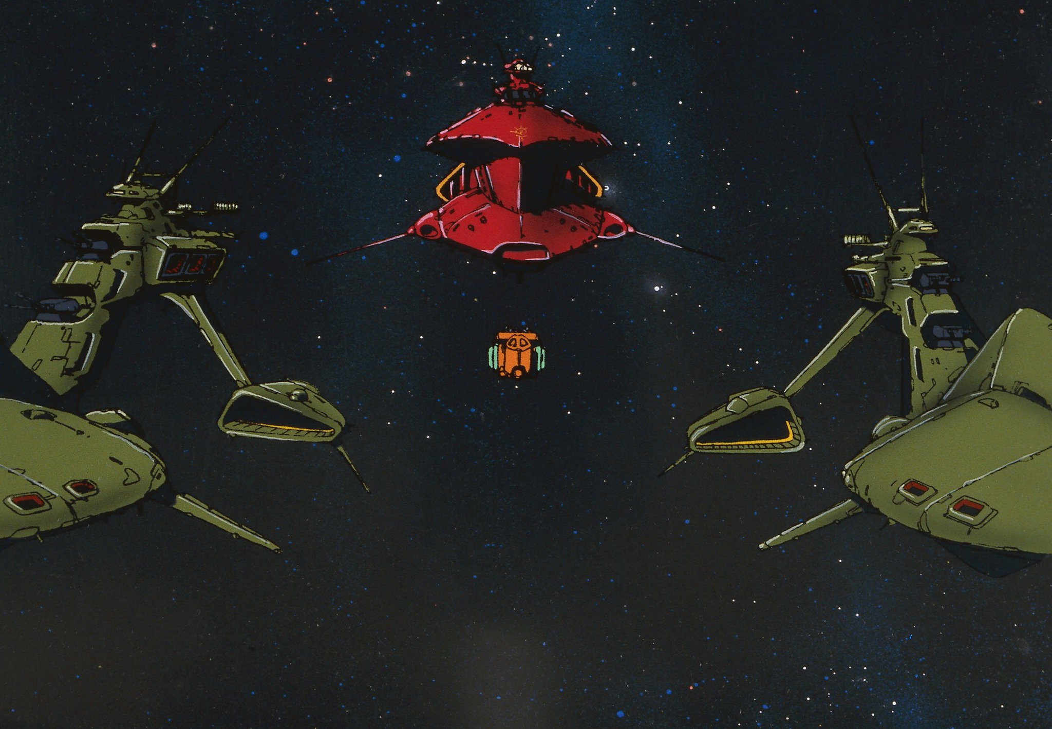 ガンダム モビルスーツ バイブル Gmb 通信 Twitter પર U C 0078 06 ジオン公国軍はチベ級ティベ型重巡洋艦の開発に着手しました 0080 に登場した艦ですね この時の艦名はグラーフ ツェッペリン サイド6のリボー コロニーへの核攻撃という特命を帯び 月面