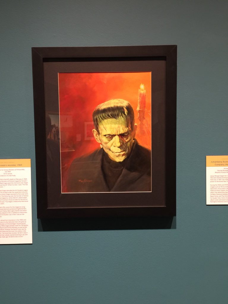 basil_gogos's tweet photo. Visit the Norman Rockwell Museum and see Basil Gogos original painting of #56 for Famous Monsters magazine. Part of the From Woodstock to  the Moon exhibit.
#Norman Rockwell Museum https://t.co/I2dvl8UfGW