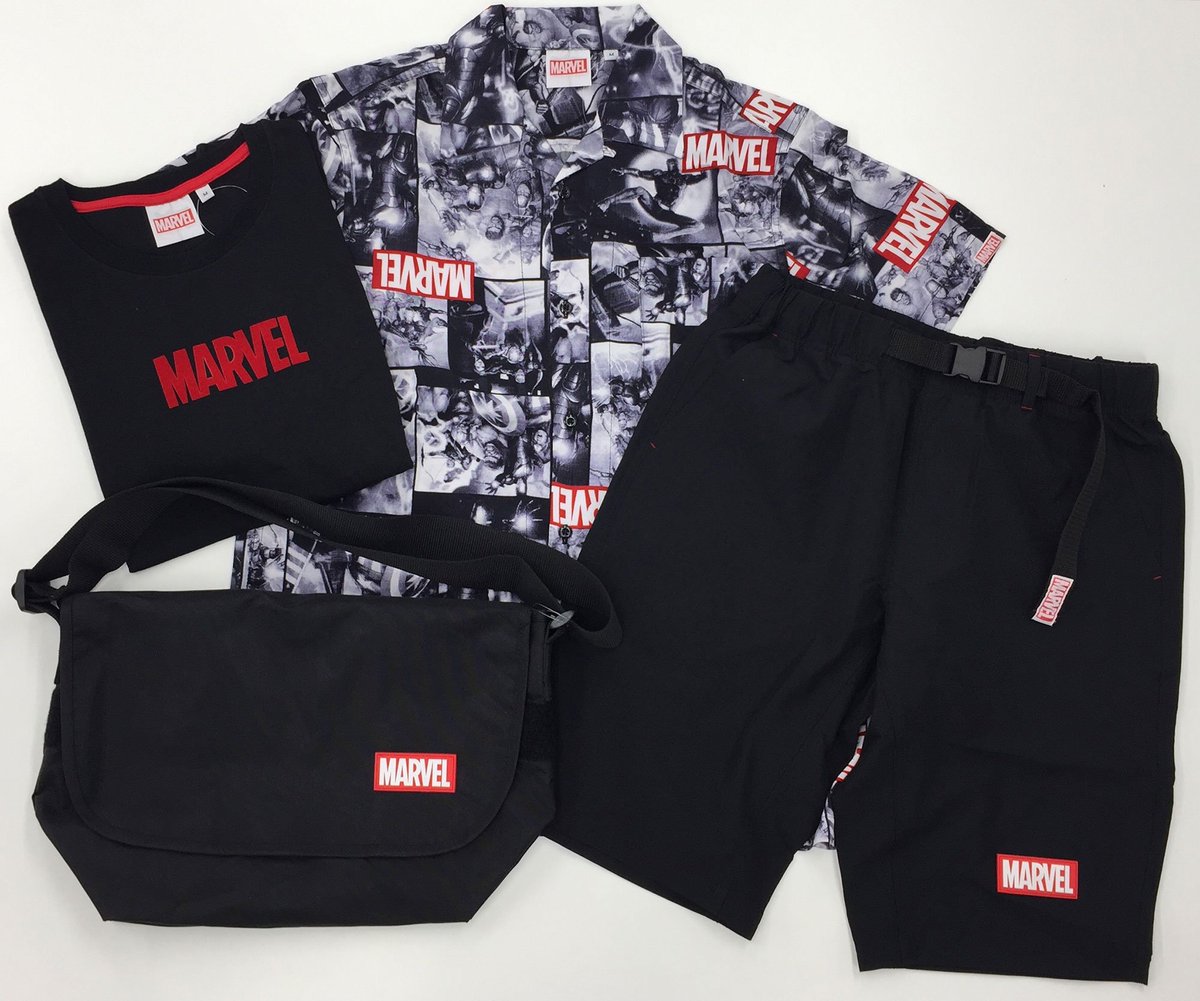 Marvel 明日 6 12 発売 全国のファッションセンターしまむらに マーベル アイテム4点がセットになった Marvel セット が登場 お一人様2点限りの限定販売 無くなり次第販売終了 価格 3000円 税込 M L Llサイズ マーベル T