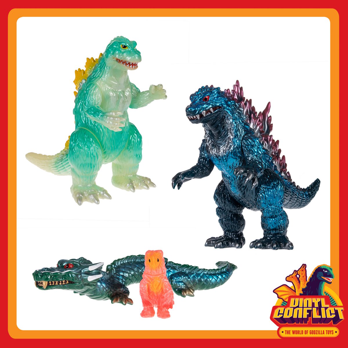 Some of the most sought after show exclusive Godzilla SOFT VINYL sofubi figures are featured in this sale.  

#peekaboogallery #godzilla #kingofthemonsters #vintagetoys #kaiju #gojira #godzillamovie #toho #monster #monsters #sofubi #japanesetoys