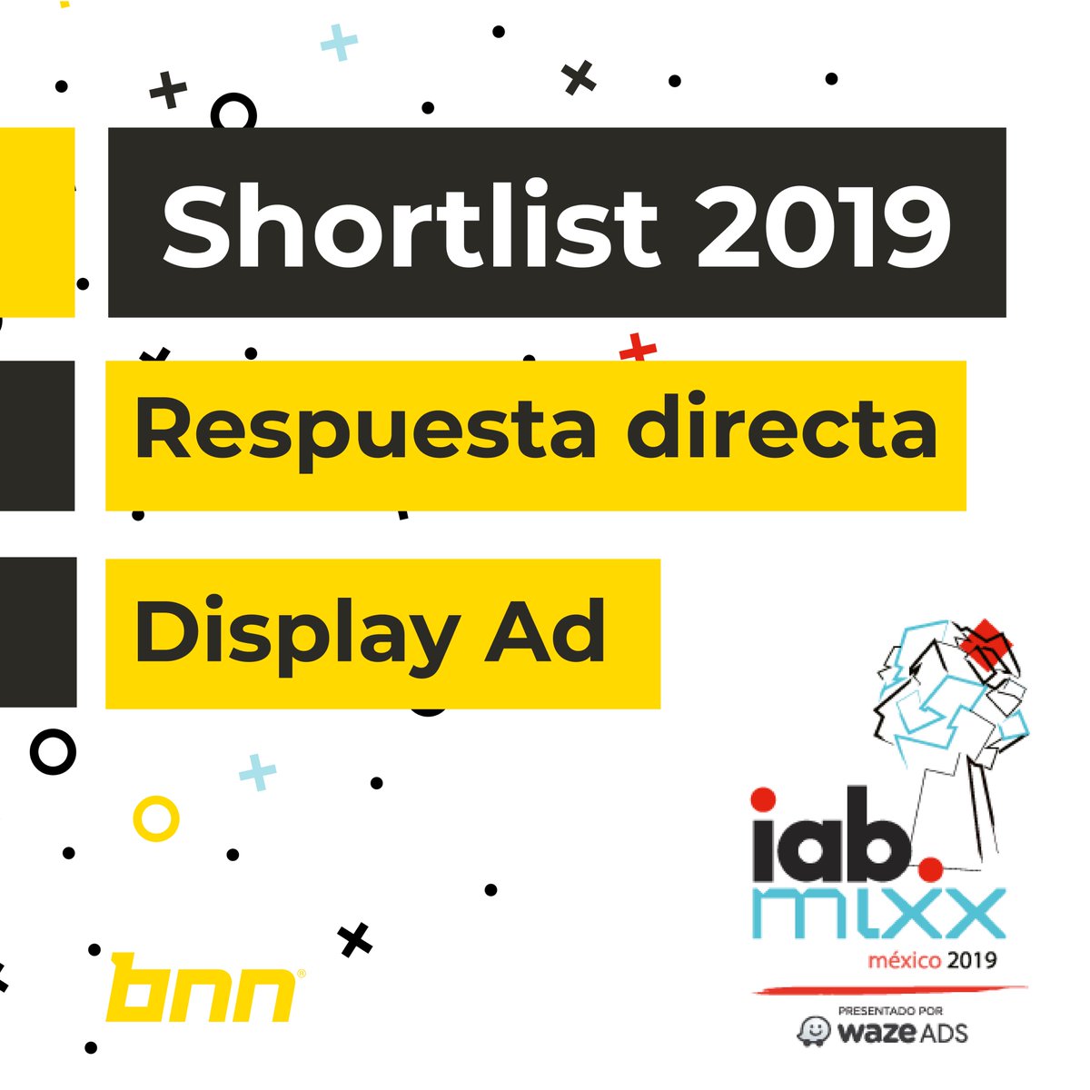 BNNMx's tweet photo. BNN en 2 shortlist de los IAB Mixx 2019. https://t.co/GD8h9Ez46y