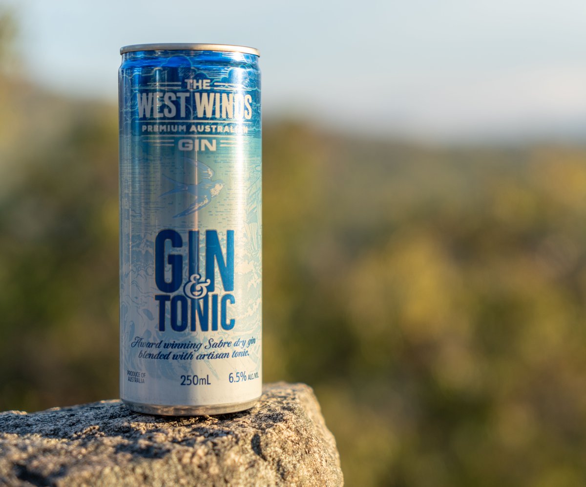 Winter may be upon us but that doesn’t mean you can’t continue to enjoy the taste of summer in a can... watch out for our new look Gin &amp; Tonic Cans made with The Sabre at your local bottle store or shop now on our website: 
thewestwindsgin.com/collections/gi…

📷 <a href="/jesseflix/">Jesse Flix</a>