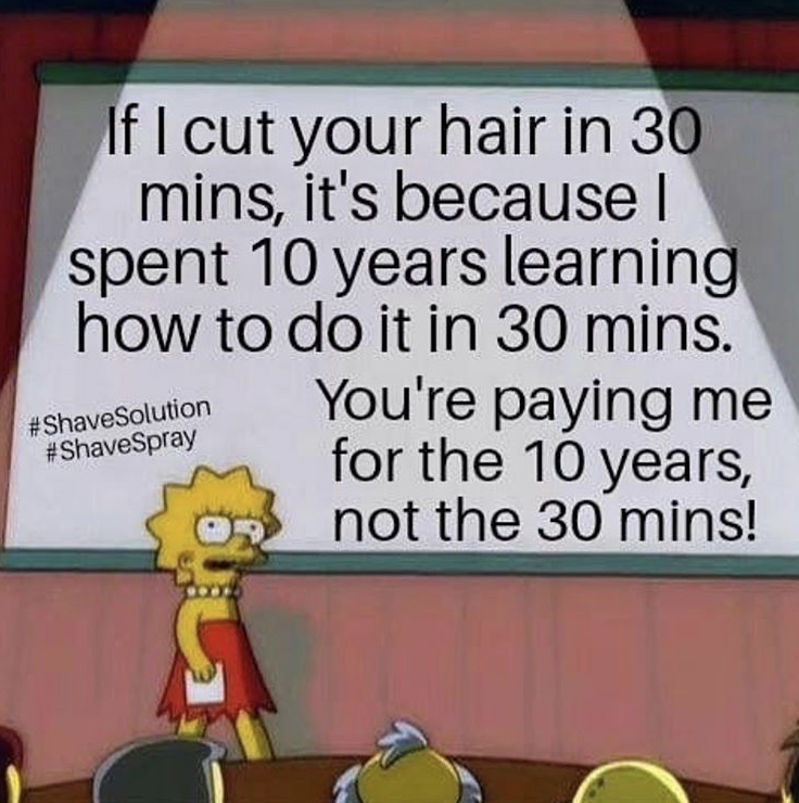 The perfect comeback for those clients who won't pay what you're worth!