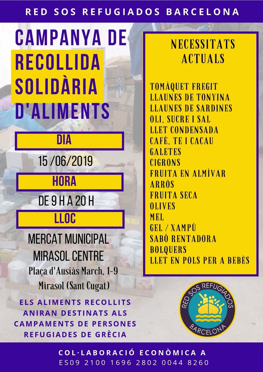 SOS Refugiados Barcelona tweet media