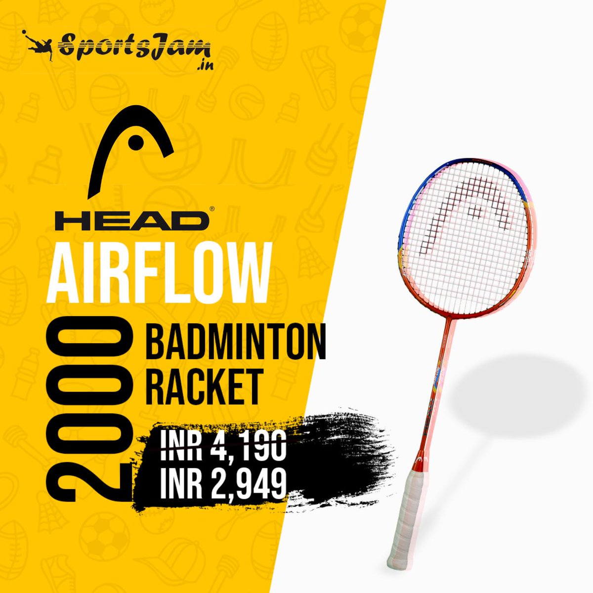 SportsJamIn's tweet photo. Head Airflow 2000 Badminton Racket (Blue/Orange)
Order Now - https://t.co/FIsjGM7l9H
@HeadHeadtennis #BadmintonRacket #Badminton #SportsProducts #SportsJamIn https://t.co/K9H2A3ZVFp